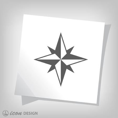 Pictograph of compassのイラスト素材