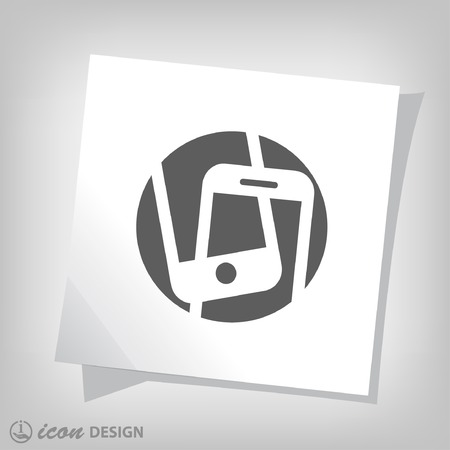 Pictograph of mobileのイラスト素材
