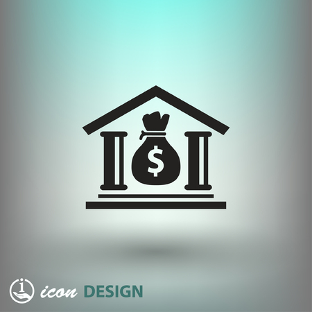 Pictograph of bankのイラスト素材