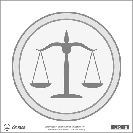 Pictograph of justice scalesのイラスト素材