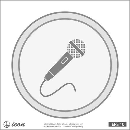 Microphone iconのイラスト素材