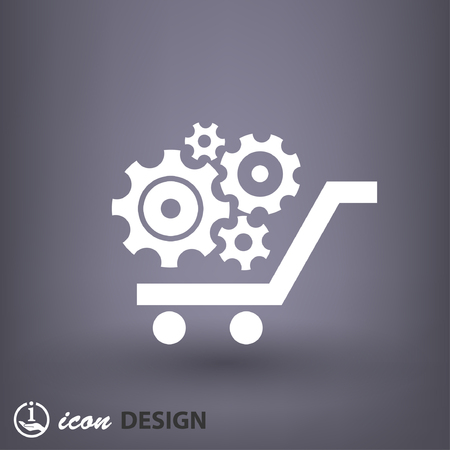 Pictograph of gearのイラスト素材