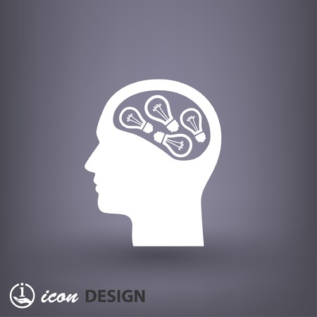 Pictograph of bulb conceptのイラスト素材