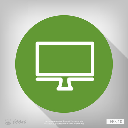 Pictograph of computerのイラスト素材