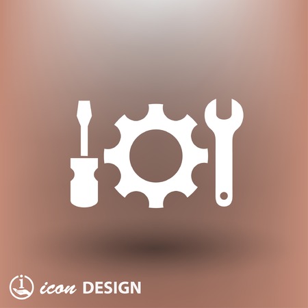 Pictograph of gearのイラスト素材