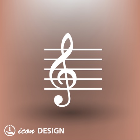 Pictograph of music keyのイラスト素材