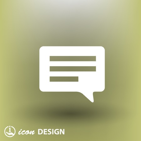 Pictograph of message or chatのイラスト素材