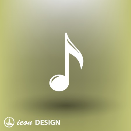 Pictograph of music noteのイラスト素材