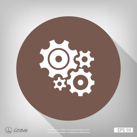 Pictograph of gearのイラスト素材