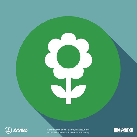 Pictograph of flowerのイラスト素材
