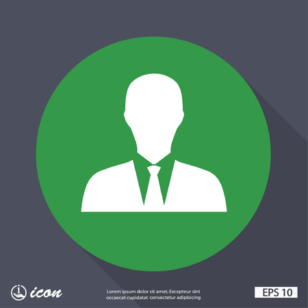 Pictograph of businessmanのイラスト素材