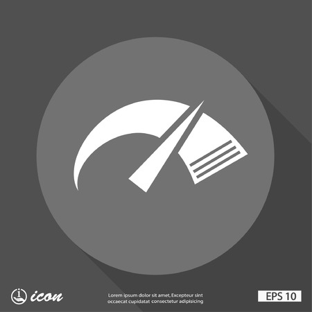 Pictograph of speedometerのイラスト素材