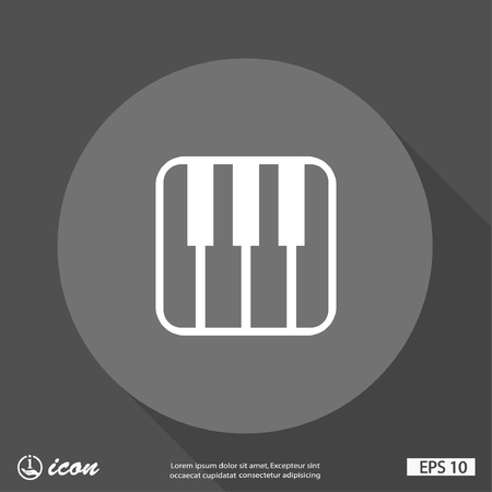 Pictograph of music keyboardのイラスト素材