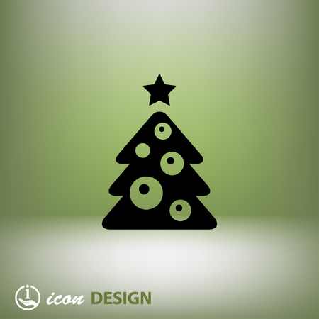 Pictograph of christmas treeのイラスト素材