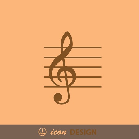 Pictograph of music keyのイラスト素材