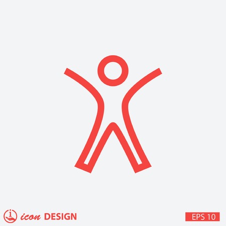 Pictograph of success peopleのイラスト素材