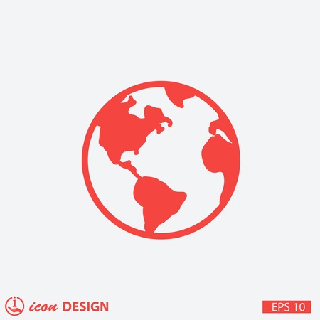 Pictograph of globeのイラスト素材
