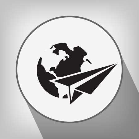 Pictograph of airplaneのイラスト素材