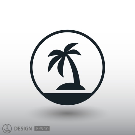 Pictograph of islandのイラスト素材