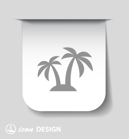 Pictograph of islandのイラスト素材