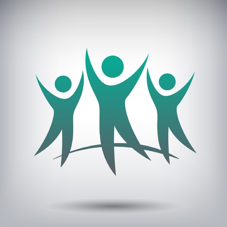 Pictograph of success teamのイラスト素材