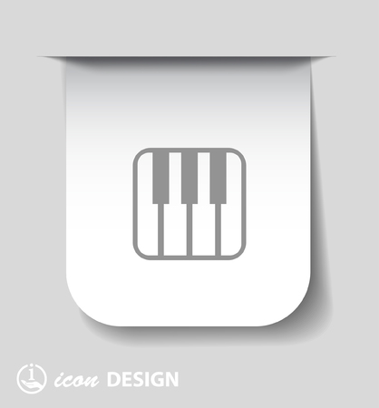 Pictograph of music keyboardのイラスト素材
