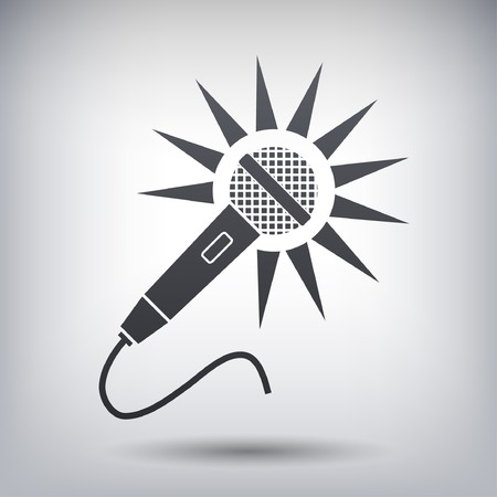 Microphone iconのイラスト素材