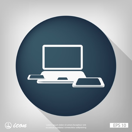 Pictograph of computerのイラスト素材