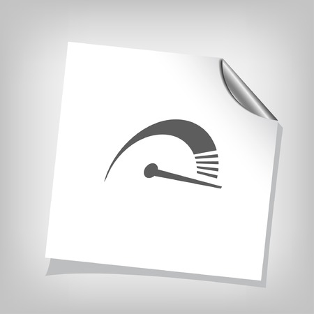 Pictograph of speedometerのイラスト素材