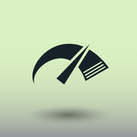 Pictograph of speedometer. Vector concept illustration for design. Eps 10のイラスト素材