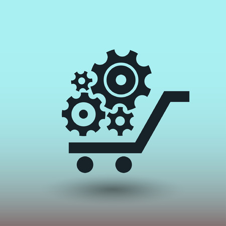 Pictograph of gear. Vector concept illustration for design.のイラスト素材