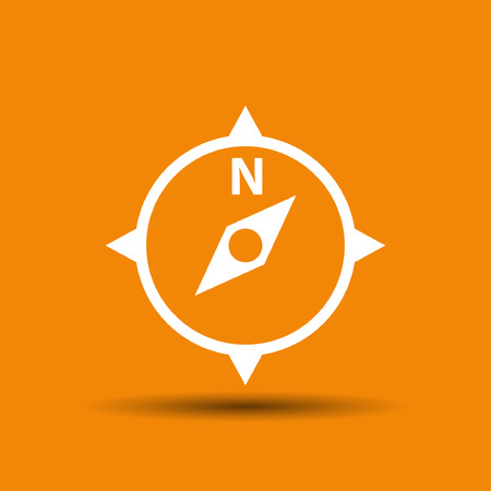 Pictograph of compass. Vector concept illustration for design. Eps 10のイラスト素材