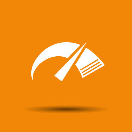 Pictograph of speedometer. Vector concept illustration for design. Eps 10のイラスト素材