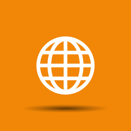 Pictograph of globe. Vector concept illustration for design. Eps 10のイラスト素材
