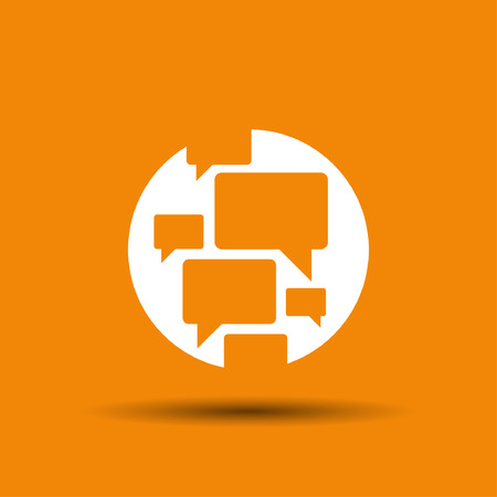 Pictograph of chat. Vector concept illustration for design. Eps 10のイラスト素材