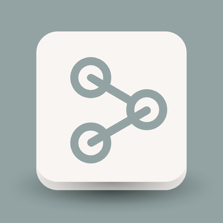 Pictograph of share. Vector concept illustration for design.のイラスト素材