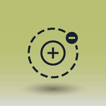 Pictograph of atom. Vector concept illustration for design. Eps 10のイラスト素材