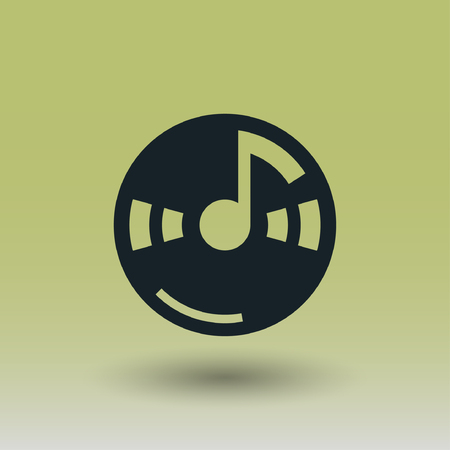 Pictograph of music note. Vector concept illustration for design. Eps 10のイラスト素材