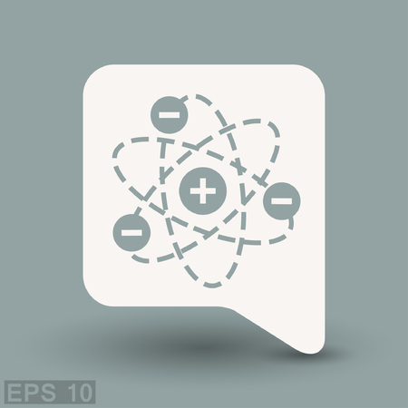 Pictograph of atom. Vector concept illustration for design. Eps 10のイラスト素材