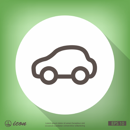 Pictograph of car. Vector concept illustration for design. Eps 10のイラスト素材