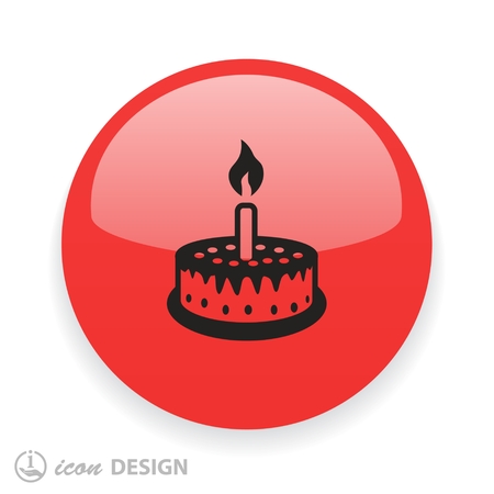 Pictograph of cake. Vector concept illustration for design. Eps 10のイラスト素材