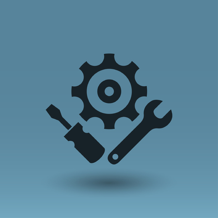 Pictograph of gear. Vector concept illustration for design. Eps 10のイラスト素材