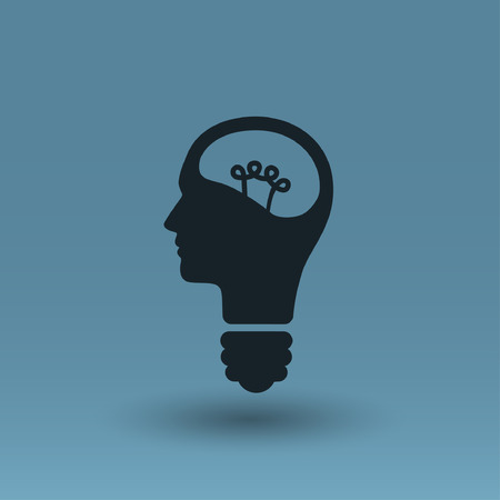 Pictograph of bulb concept. Vector concept illustration for design. Eps 10のイラスト素材