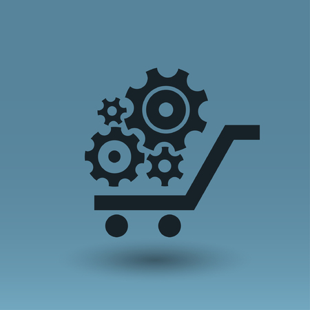 Pictograph of gear. Vector concept illustration for design. Eps 10のイラスト素材