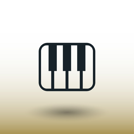Pictograph of music keyboard. Vector concept illustration for design. Eps 10のイラスト素材