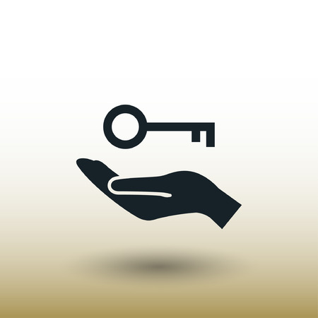 Pictograph of key. Vector concept illustration for design. Eps 10のイラスト素材