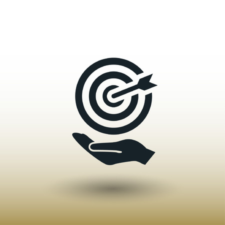 Pictograph of target. Vector concept illustration for design. Eps 10のイラスト素材