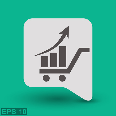 Pictograph of graph.のイラスト素材