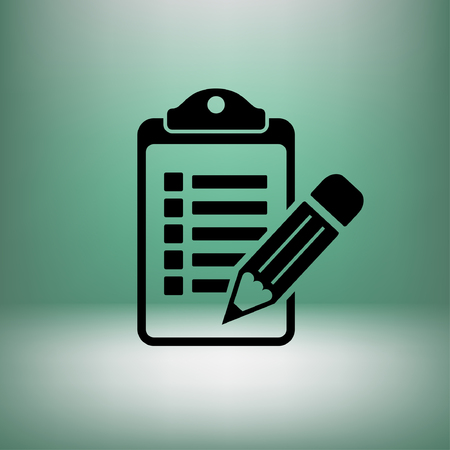 Pictograph of checklist.のイラスト素材