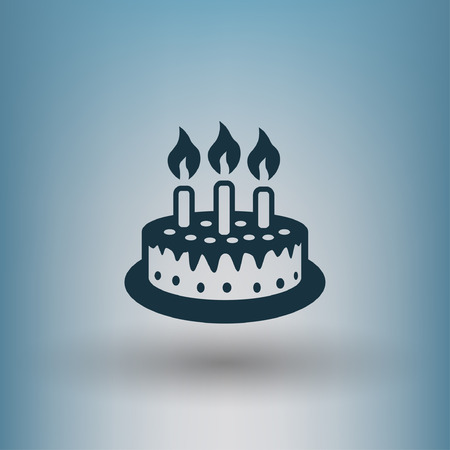 Pictograph of cake. Vector concept illustration for design.のイラスト素材